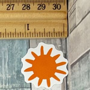 🌀10/$10🌀 Yellow Sun Sunshine Reusable Waterproof Vinyl Sticker Decal